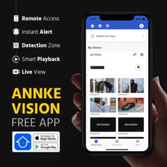 ANNKE 8MP 4K 6MP Full Color PoE Security Camera Dual Lens Two-Way Audio Outdoor