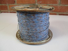 Thermax 22 AWG Stranded SPC Hookup Wire PTFE Teflon Blue Brown White NOS 22gauge