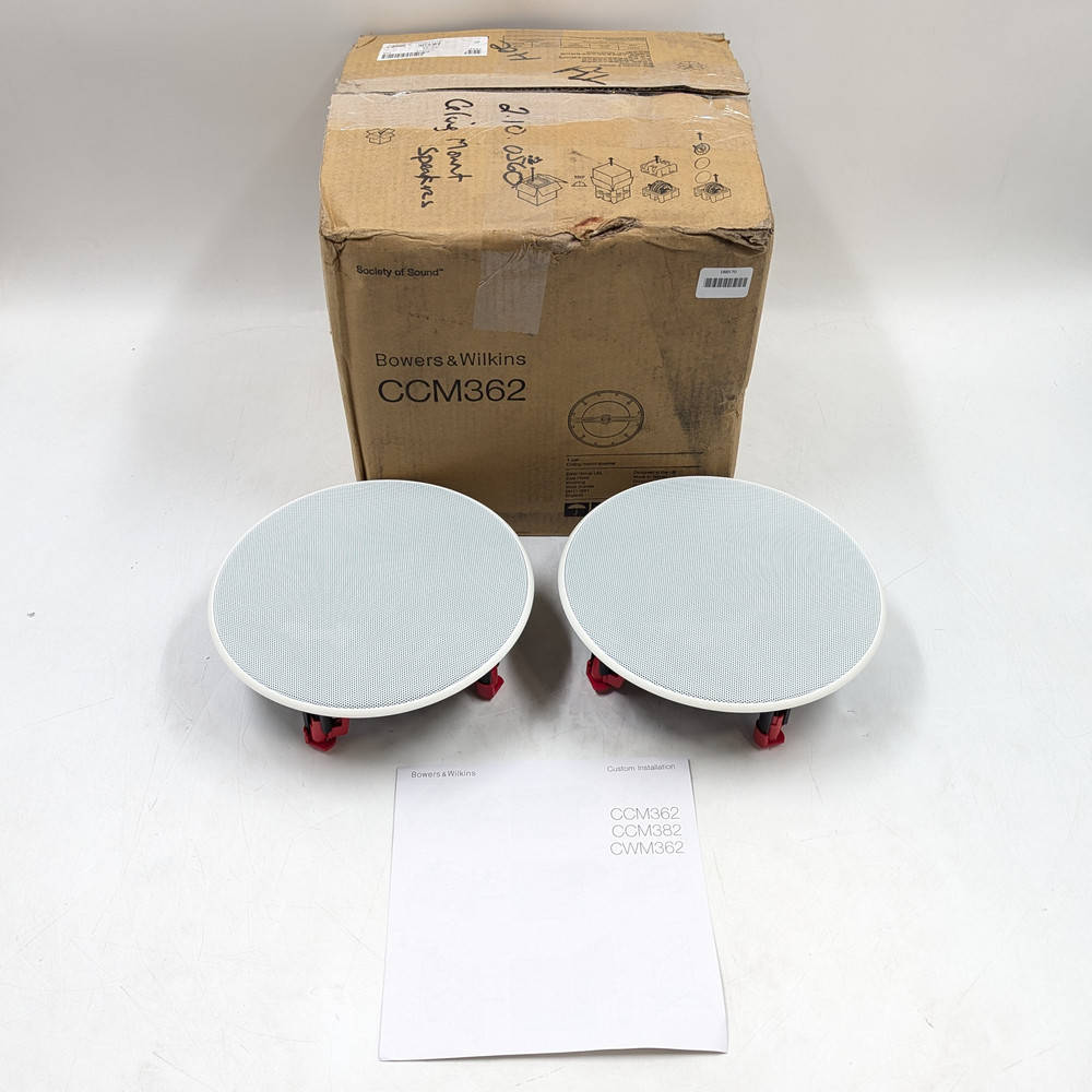 Bowers & Wilkins CCM362 6in In-Ceiling Speakers (Pair) 80W RMS