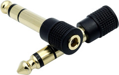 Audio Adapter 6.35Mm Male to 3.5Mm Female Stereo Headphone Connector