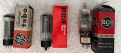 3 VINTAGE VACUUM TUBES- 5U4GB, RCA 6BG6GA None Tested