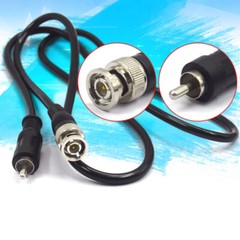 BNC Male to RCA Phono Plug Cable Lead Connector for Camera/Monitor 1m/1.5m/2m/3m