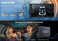 CarPlay Android Auto 14 Radio 2DIN 7″ Touchscreen GPS WiFi6 Bluetooth DSP Stereo
