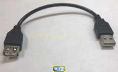 1 x 7-inch USB 2.0 A Male to A Female Extension Cable