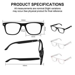 Smart Glasses for Men Women, Open Ear Audio Design, Color-Change Lenses, Supp…