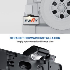 Safety License Plate Backup Reverse Camera for Jeep Wrangler JK JKU 2007-2018…