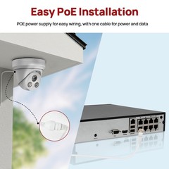 Vikylin 4K 8MP POE Camera Audio IR Home Outdoor Indoor Onvif RTSP Ethernet Lot