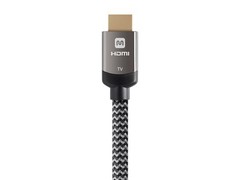 Monoprice Active High Speed HDMI Cable – 25 feet – Gray, 4K @ 60Hz 18Gbps 26AWG