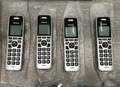Panasonic KX-TG994SK DECT 6.0 Bluetooth 4-Handset Cordless Phone System (No Box)