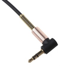 24cm Dual 90° Bending Car Aux Cord for Mobile Phone Stereo Speaker Headphone
