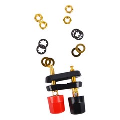 10 Pcs Speaker Amplifier Terminal Binding Post Dual 2-way Female Banana Plug