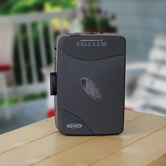 Jensen SCR-75 Personal Stereo Cassette Player – AM/FM – Stereo Earbuds (Black) [