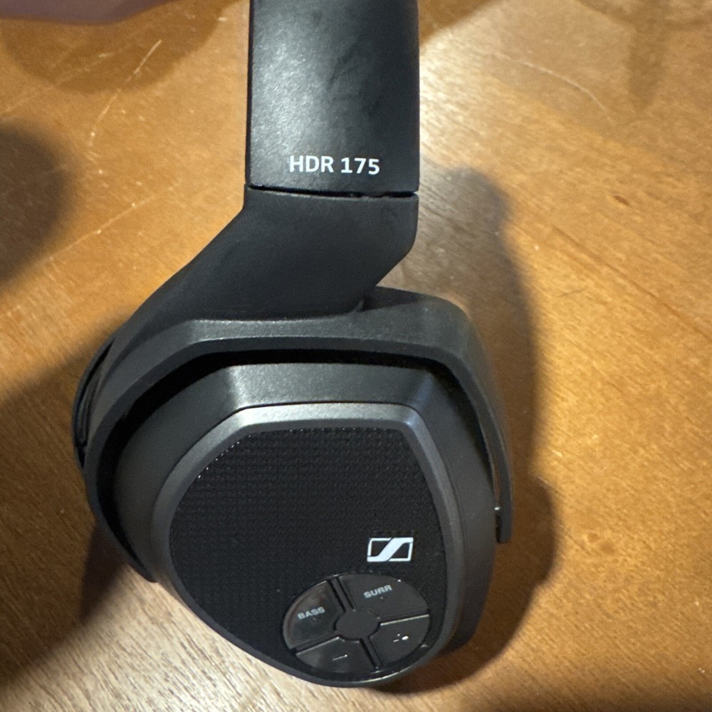 Sennheiser HDR 175 Black Wireless Adjustable Headband Over Ear Headphone Only