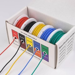 22AWG Silicone Wire Kit 5 Colors Stranded Tinned Copper Electric Wire 60 Core