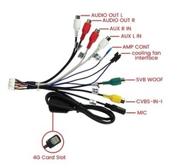 20 Pin Car Radio RCA Harness Adapter Plugs for Most Android Car Stereo Radio GPS