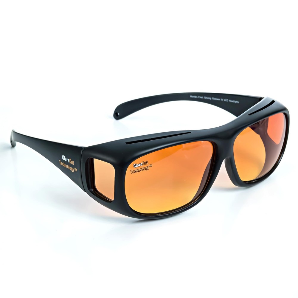 Headlight Glasses with Polarized LED GlareCut Technology 501-45-46mm, Black