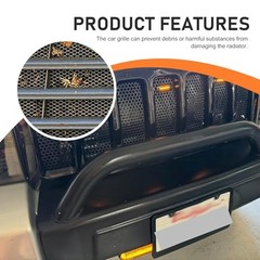 1 PC Car Grill Mesh Sheet, Aluminum Bumper Grille Insert Mesh, 39.37″×13″