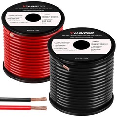 8 Gauge Wire Automotive Power Ground Battery Cable CCA 30ft Each Black Red Kit