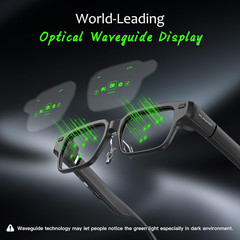 AiLens AI Glasses, 37g Smart AR Glasses with Dual Micro-OLED Display, AI Assista