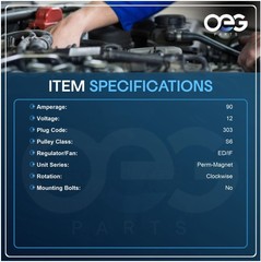 Alternator Compatible With Mazda 3 L4 2.0L 2.3L 07-09 LF1F-18-300 LF1F-18-300R00