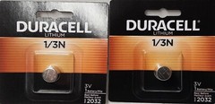 2 pcs. Genuine Duracell 3v lithium battery 1/3N DL1/3N CR1/3N 2L76 EXP: 03/2032