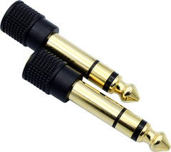 Audio Adapter 6.35Mm Male to 3.5Mm Female Stereo Headphone Connector