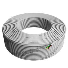 Phone Cable 300ft Rounded White Roll (100 M – 328 ft) 4X1/0.4 Reel Round Telepho