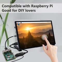 Geeekpi 10.1 Inch Capacitive Touchscreen Display 1024X600 Ips Lcd Dual-Speaker