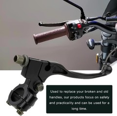 Motorcycle Clutch Lever, 7/8″ 22mm Left Handlebar Folding Color: Black+Wrench