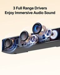 ULTIMEA 7.1 Sound Bar for TV with Subwoofer 330W Virtual Surround System AuraA40