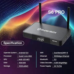 USA SuperBox S6 Pro – New Factory Sealed – Latest 2025 Model – Fast Shipping