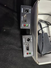 60M 1080P@60Hz FHD HDMI Extender Over Cat6/7 TX/RX Set Black w/ Adapter
