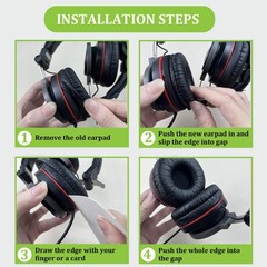 70mm Ear Pads for Sony Headphones, Replacement Ear Cushions Fits for Sony MDR…