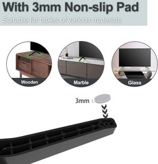 Durable ABS LG TV Stand Legs Replacement for 49-55 Inch TVs – Supports 80 lbs
