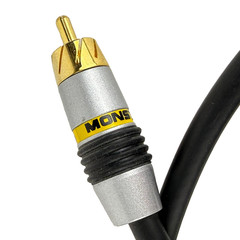 Monster Cable Video3 Video 3 Composite Interconnect Gold RCA Plugs 1 Meter