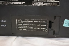 Micronta 63-765 LED Alarm Clock Tested Working Made In Hong Kong AC And 9V