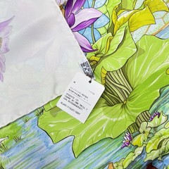 HERMES Carré90 Silk Scarf White 90cm x 90cm 100 Silk