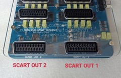 Video Scart Distributor Converter EUR for Automatic switcher Adapter 10 in 3 out