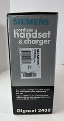 Siemens Gigaset 2400 Cordless Handset & Charger Gray *Open Box* New Vintage 1999