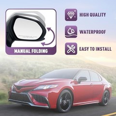 Driver Side View Mirror Compatible With L-Driver Side Textured Black-3 Pins