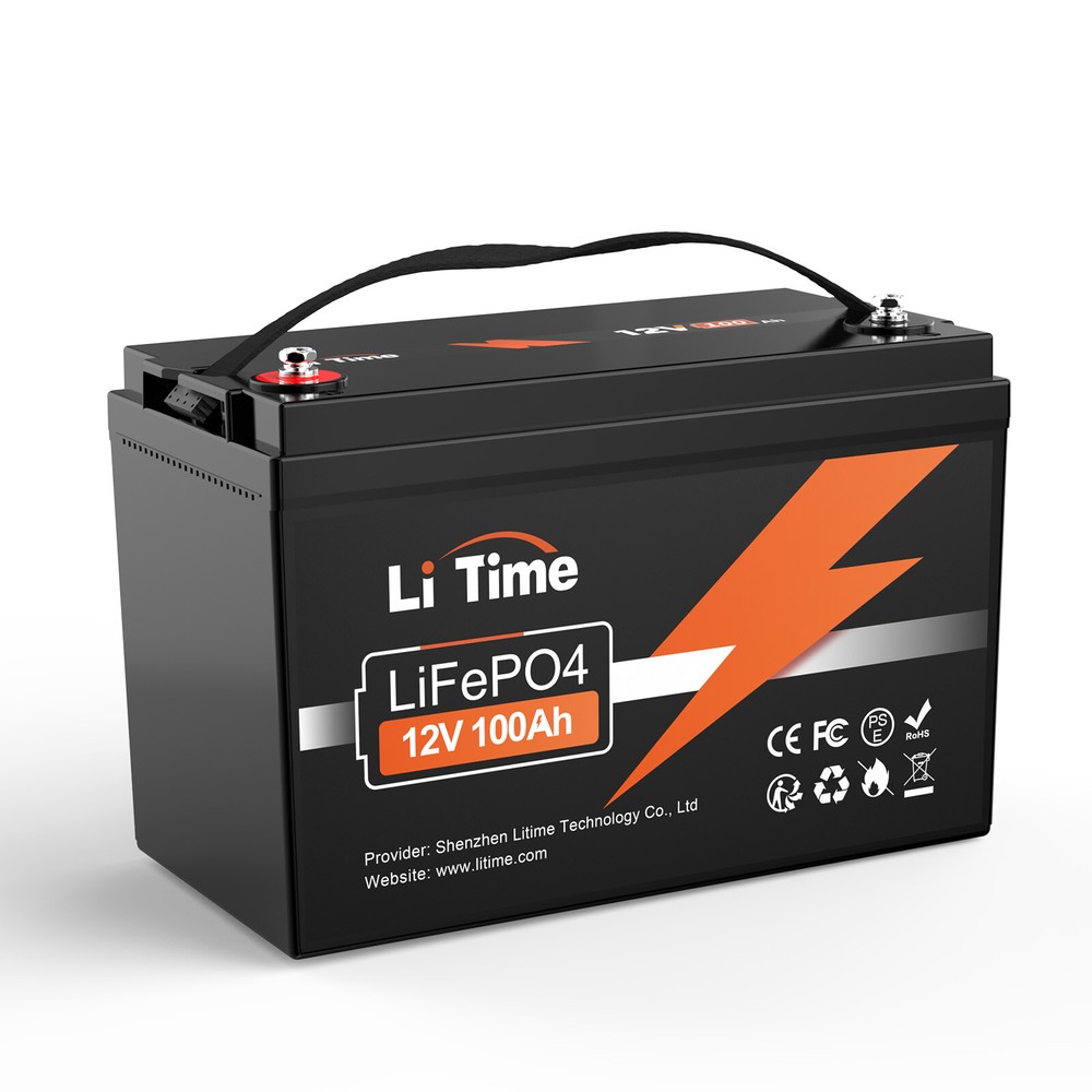 LiTime 12V 100Ah 200/300Ah 460Ah 560Ah LiFePO4 Lithium Battery for RV Solar Lot