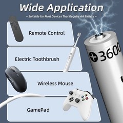PHILIPS Rechargeable Lithium AAA Batteries with Fast Charger 8 Pack 1.5V 1300mWh