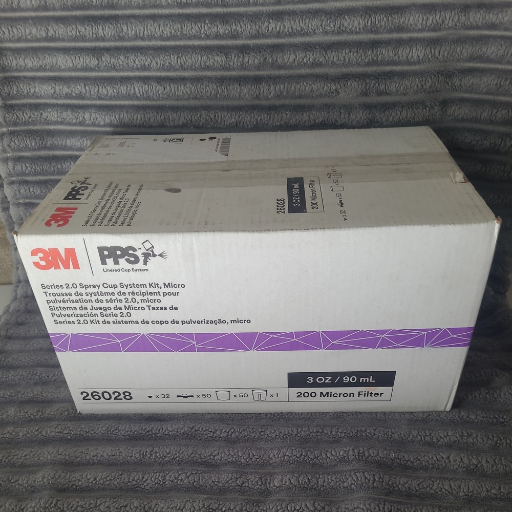 3M PPS,Series 2.0 Spray Cup System Kit, Micro, 3oz/90mL, 200 Micron Filter#26028