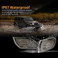 Smoke Lens LED Turn Signals Lights & Side Marker For 2018-2025 Jeep Wrangler JL