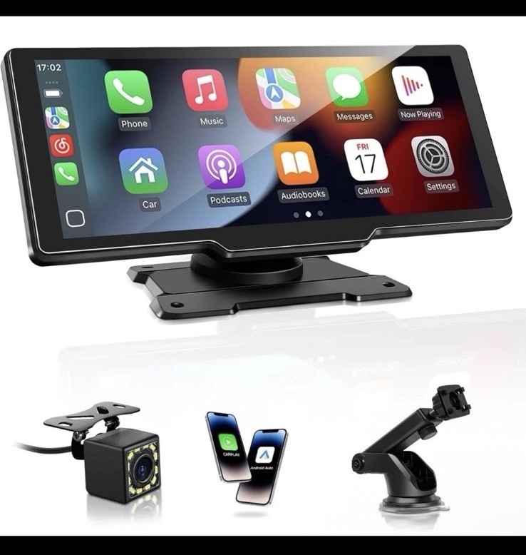 🔥Wireless Portable Car Screen 10” W/ Backup Camera CarPlay And Android Auto