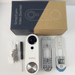 SimpliSafe Wired Wi-Fi video Doorbell Pro 1080p HD Smart security Camera White