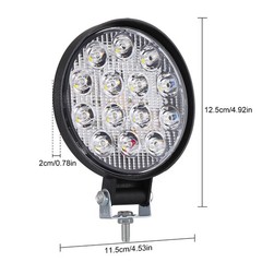 4PCS Led Round Work Light Bar 4.5″ Flood Spot Pods Offroad Fog Driving ATV Truck