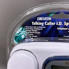 Curtis Corded Telephone White Wall Mountable Caller ID Speaker Talking Caller ID