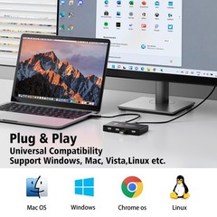 USB Switcher 2 Computers, USB Switch 2 PC Sharing 4 USB Devices, 2 in 4 Out w…