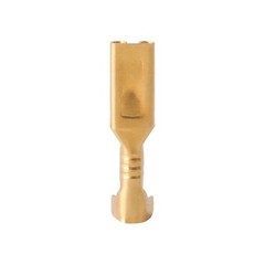 50PCS Non-insulated Female 2.8mm Spade Terminals Brass Crimp Wire Connectors US